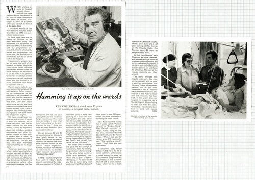 (5983) Ken Collins East Ham Hospital Radio Station - c.1983 Article