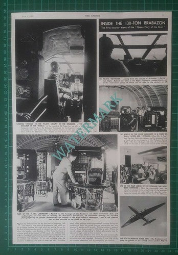 (X628) Bill Pegg Mr J Penistone The Brabazon I Inside Scenes - 1950 Clip