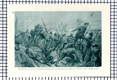 X1299) 2nd Lt G H Woolley Hill 60 World War One WW1 - c.1918