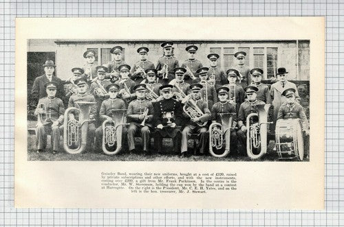 Guiseley Yorkshire Band W Stevenson J Stewart CEH Yates - 1937 Cutting