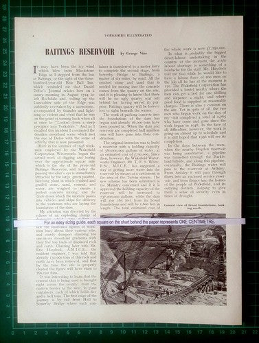 Baitings Reservoir Yorkshire Eric Haydock - 1952 Article