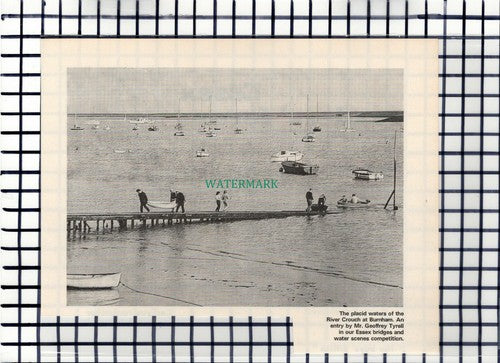 C6612) River Crouch Burnham Essex - 1970 Cutting