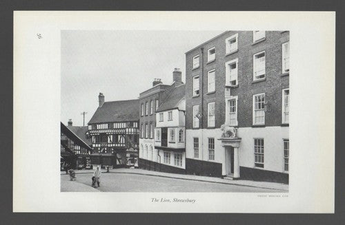 The Feathers Ludlow / Ludlow Arms Whitcliffe / The Lion Shrewsbury -1950s Print