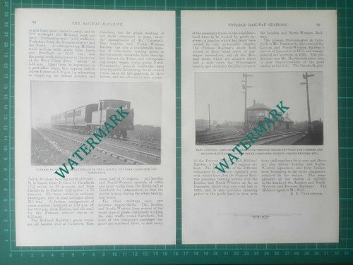 Carnforth Railway Station Mr Farnworth London North Western - 1904 Article