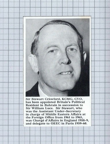 (5278) Sir Stewart Crawford Bahrain - 1966 Clip