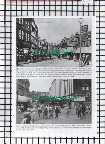 C7292) Barnsley Queen Street Cheapside Hepworths - Cutting