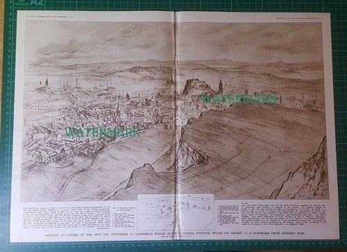 Edinburgh Festival Usher Hall Sir Malcolm Sargent Arthur's Seat - 1953 Article