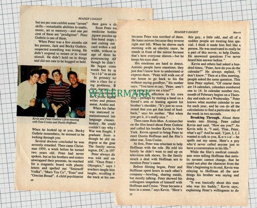 (8708) Peter Guthrie Rain Main - 1993 Small Article