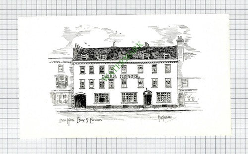 Bell Hotel Bury St Edmunds - c.1946 Small Print