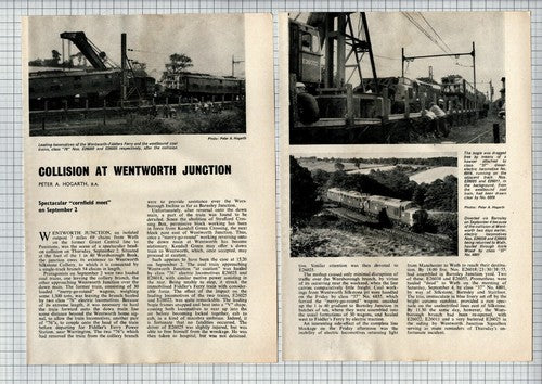 Wentworth Junction Train Railway Collision - 1970s Article / Print