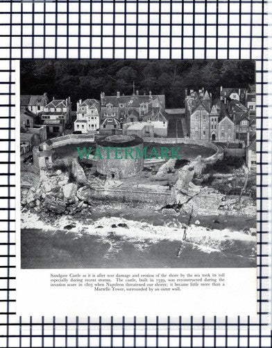 (7720) Margate Aerial View / Sandgate Castle - 1957 Book Print