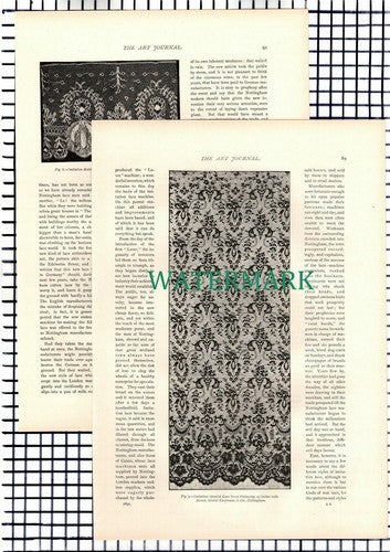X1469) Lace ~ 1891 6-Side Article