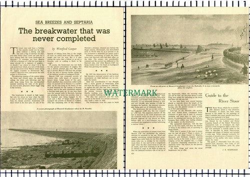 (7131) Harwich Essex Breakwater - 1962 Article