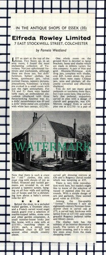 (8389) Elfreda Rowley Limited Colchester Essex - 1967 Cutting