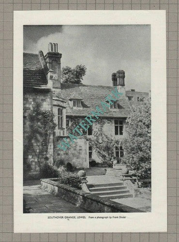 Southover Grange Lewes Sussex - 1953 Cutting