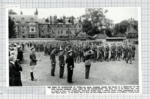 Eton College Combined Cadet Corps - 1950 Clipping / Print