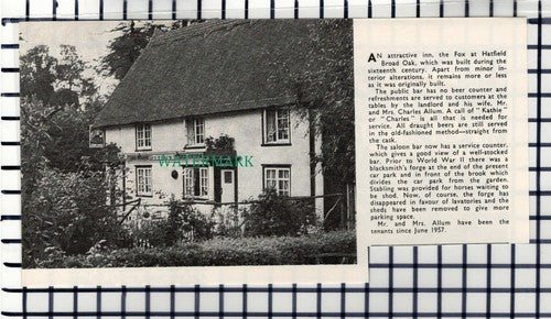 C6815) The Fox Inn Hatfield Broad Oak Charles Allum - 1965 Cutting
