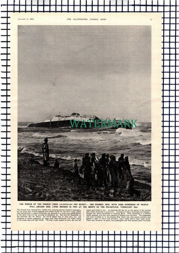 The Champollion Disaster French Liner Ship Henri Bourde - 1953 News Article