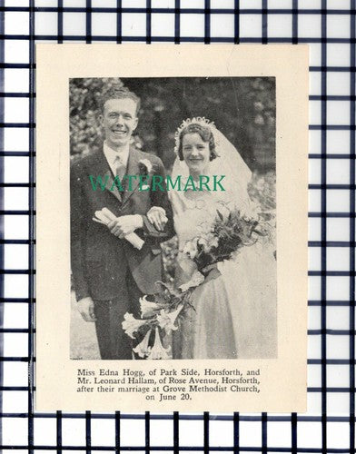 C7094) Miss Edna Hogg Park Side Horsforth Leonard Hallam - 1936
