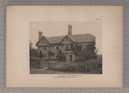 Bonnet's Bonnets Farm Ockley Surrey - c.1908 Print