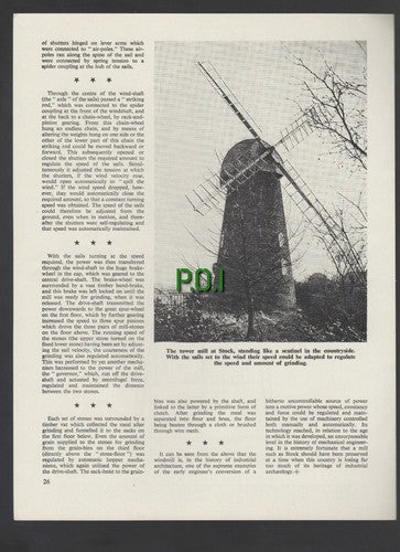 (5305) Stock Windmill Ingatestone Essex - 1969 Article