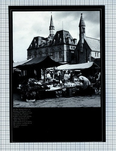 Bishop Auckland Market Place County Durham - 1980s Cutting