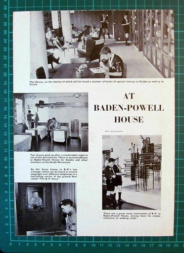 (6045) Warden John Rapley Girl Guides Baden Powell House - c.1960s Cutting