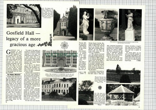 (8474) Gosfield Hall - 1982 Article