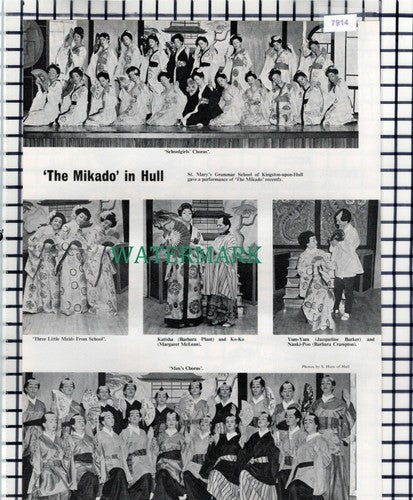 (7914) St Mary's Grammar School Hull Barbara Plant Crampton Mikado 1965 Cutting