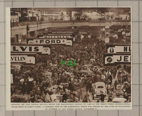 C2238) 33rd International Motor Show Earl's Court - 1948 Clip