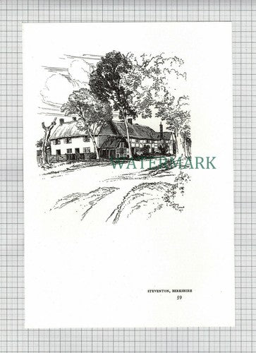 (8518) STEVENTON Berkshire - 1980's Print / Cutting