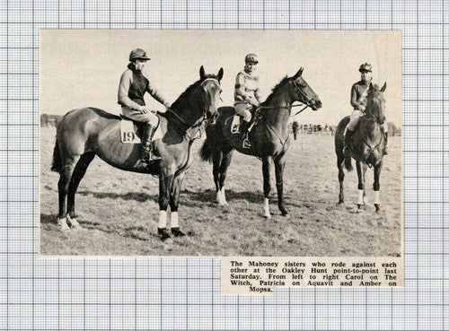 Carol Mahoney Patricia Aquavit Horse Amber Mahoney Mopsa - 1969 Small Clipping