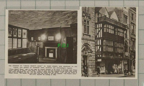 C1969) Prince Henry's Room 17 Fleet Street London Reopens After War - 1948 Clip