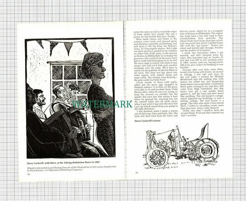 C3024) Harry Cicely Cockerill High Greenfield King's Arms Askrigg Sunnybank 1992