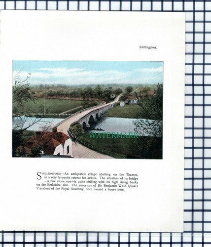 Shillingford Oxfordshire - c.1900 Print