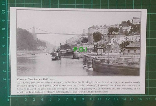 C485) The Rocks Clifton Bristol Tramways & Carriage Co / Floating Harbour
