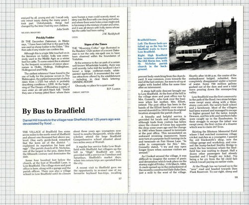 Bradfield Yorkshire Bus Daniel Hill - 1989 Article
