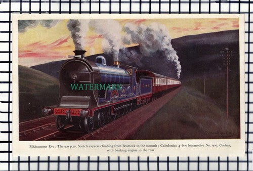 C7218) Railway Locomotive No 903 Cardean Beattock - 1947 Book Print