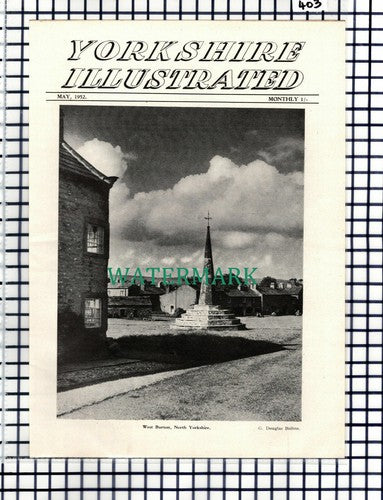 West Burton North Yorkshire - 1952 Cutting