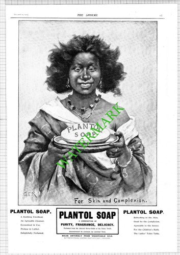 PLANTOL Soap Advert Lever Brothers Advert - 1903 Cutting / Print