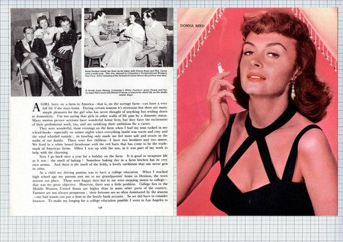 Donna Reed Actress - c.1955 Article