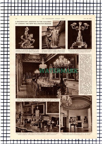 The Wellington Museum London Duke Of Wellington - 1952 Article