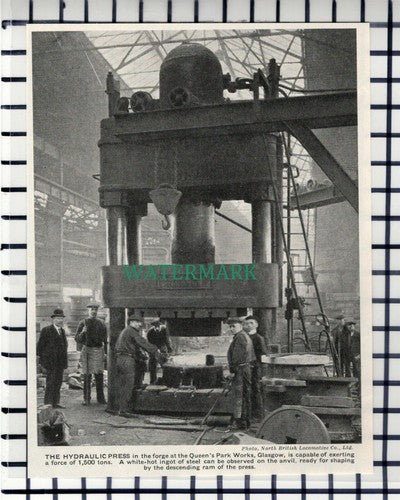C6796) Queen's Park Railway Works Glasgow - 1930s Cutting