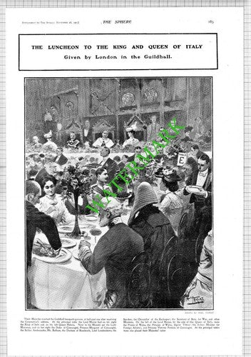 Guildhall London King Of Italy Balfour Tittoni Lord Londonderry - 1903 News Page