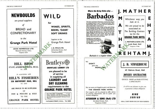 Grange Park Hotel Willerby Hull Ted Every - 1967 Article
