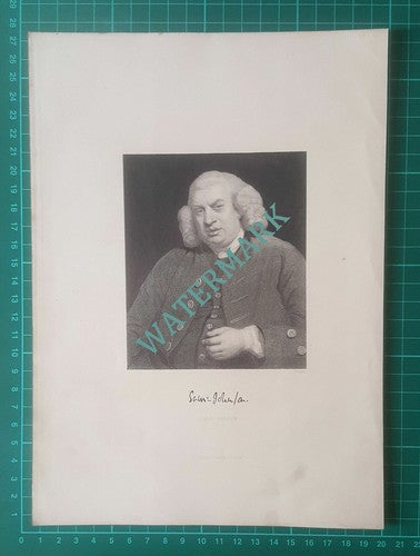 Samuel Johnson - 1881 Antique Print