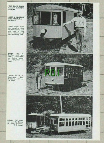 The Rock River Valley Electric Railway S Griffith W E Robertson - 1968 Clipping