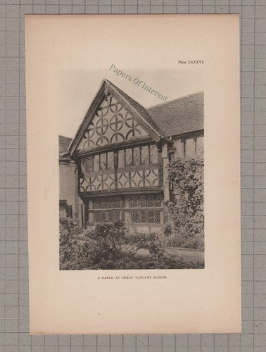 Great Tangley Manor Surrey - c.1908 Two Prints