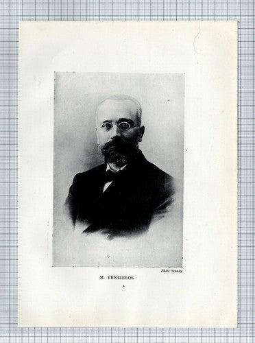 (5871) M Venizelos - c.1920s Book Print
