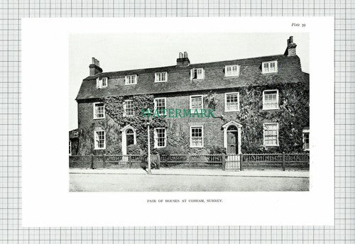 (6579) Cobham Surrey Houses - c.1980s Book Print